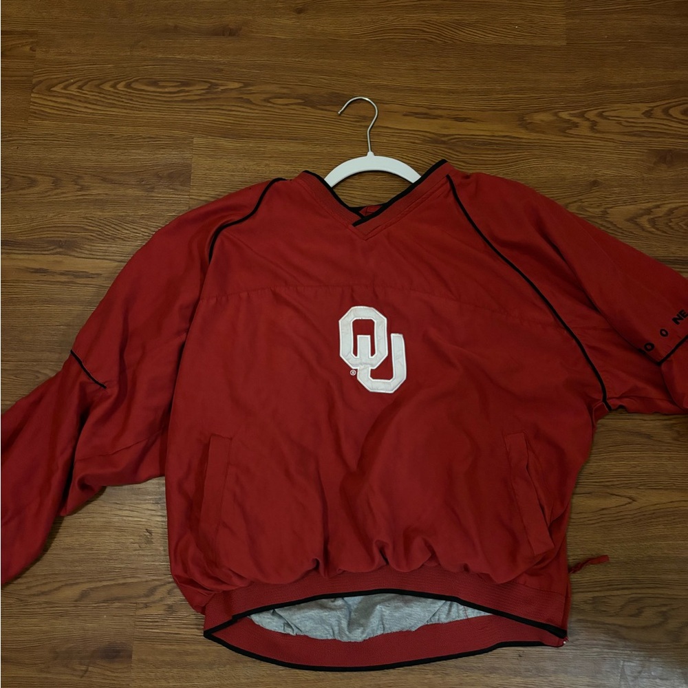 Nice OU windbreaker for the upcoming winter breeze